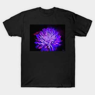 Flower Autumn and Winter Bloom in Purple T-Shirt